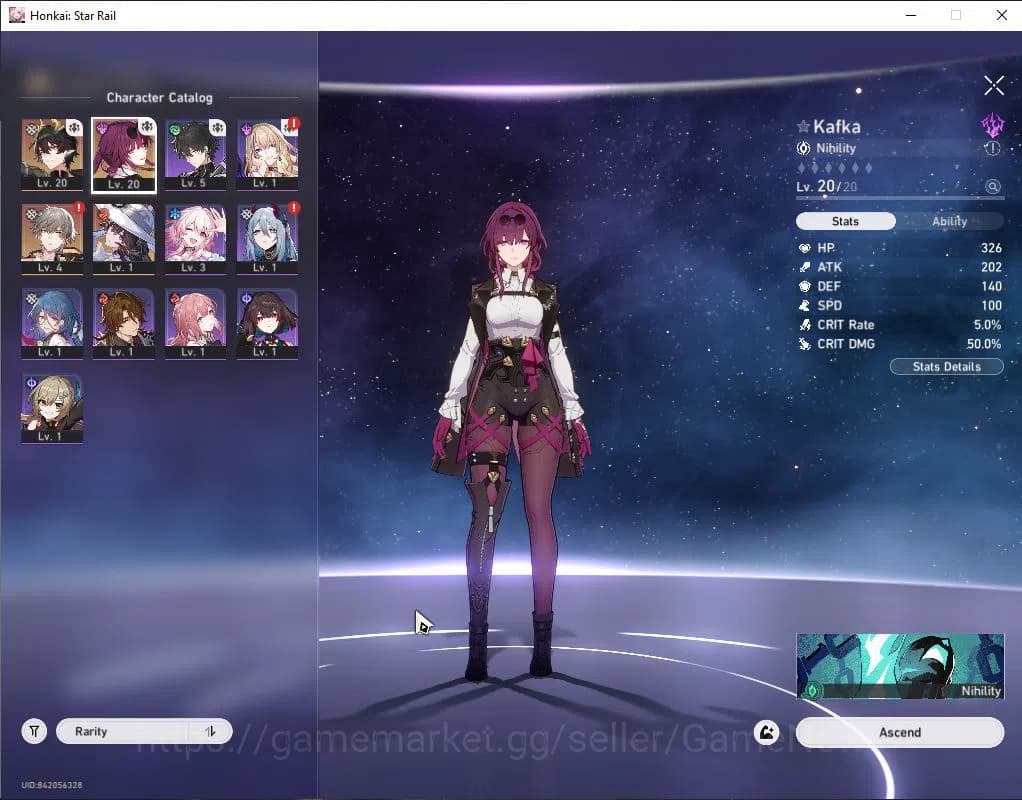 Honkai Star Rail Accounts ASIA|TL 6|2 Golden Companion Spirit|3 Limited|Kafk image 9