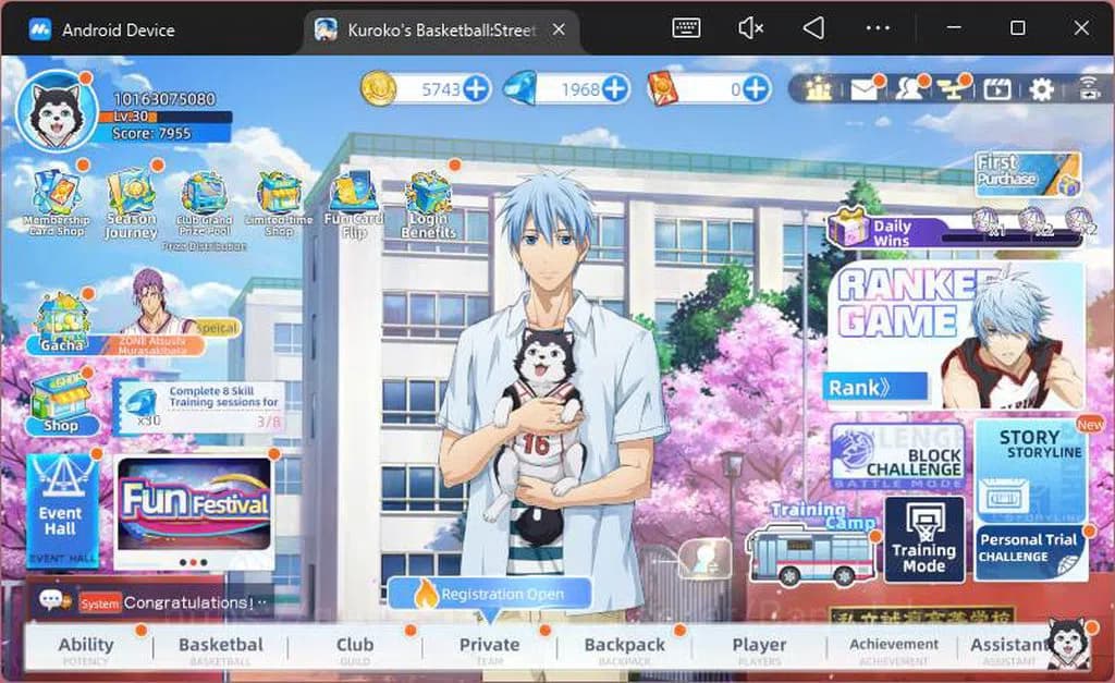 Kuroko's Basketball Street Rivals Accounts SEA|SV30|Lv30|DM 1968|Seijuro Akashi A2,Taiga Kaga image 1