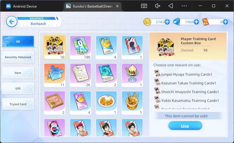 Kuroko's Basketball Street Rivals Accounts SEA|SV30|Lv30|DM 1968|Seijuro Akashi A2,Taiga Kaga image 3