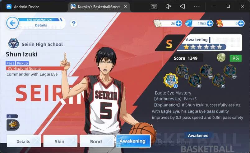 Kuroko's Basketball Street Rivals Accounts SEA|SV30|Lv30|DM 1968|Seijuro Akashi A2,Taiga Kaga image 9