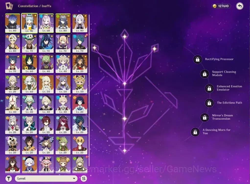 Genshin Impact Accounts ASIA|AR55|5Limited+1(*5Weapon)|Flins,Ineffa,Citlal image 4