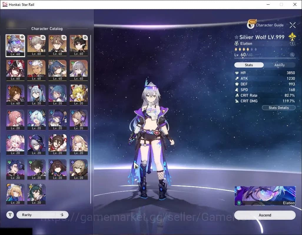 Honkai Star Rail Accounts Asia | TL 40 | 5 Limited | SW 999+Sign,Yunli,Spark image 4
