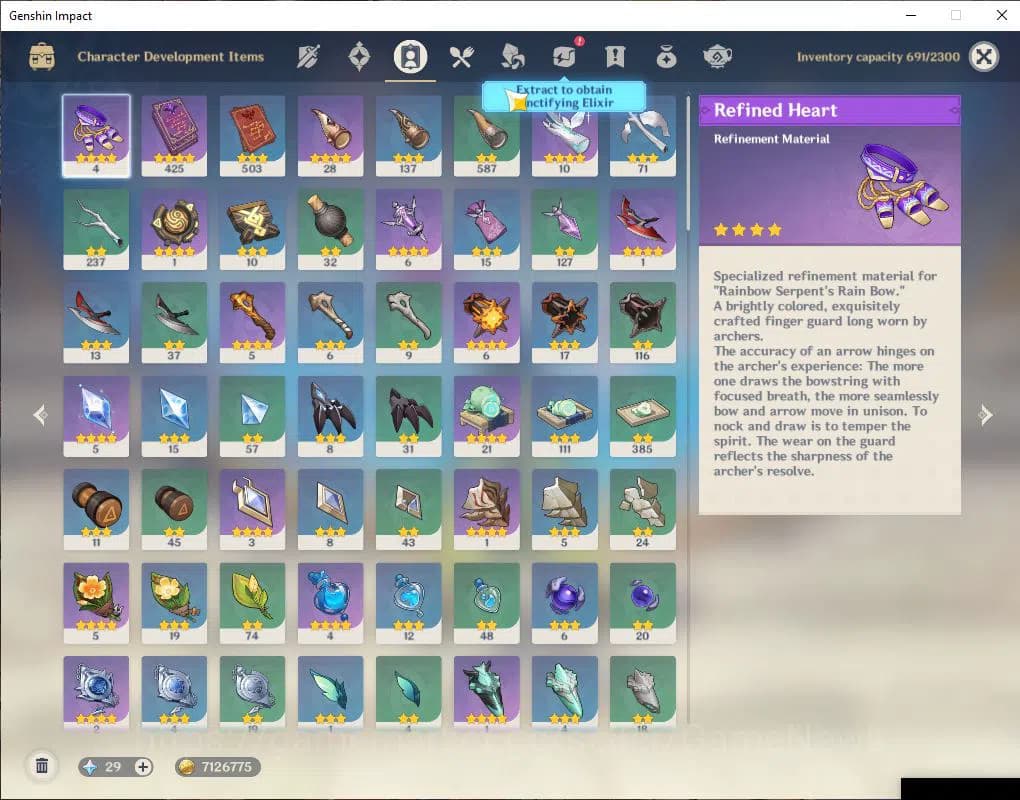 Genshin Impact Accounts ASIA|AR56|8 Limit+4(*5WeP)|Semi Prime Nefer|Lauma+ image 8
