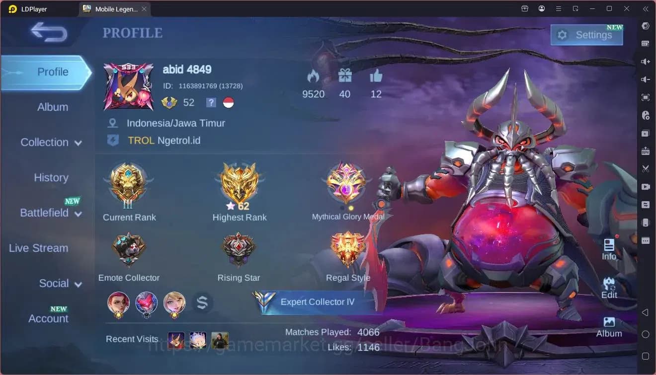 Mobile Legends: Bang Bang Accounts GLOBAL Hero 97 Skin 149 | DRtamer(Valir,Kimmy,Mash image 16