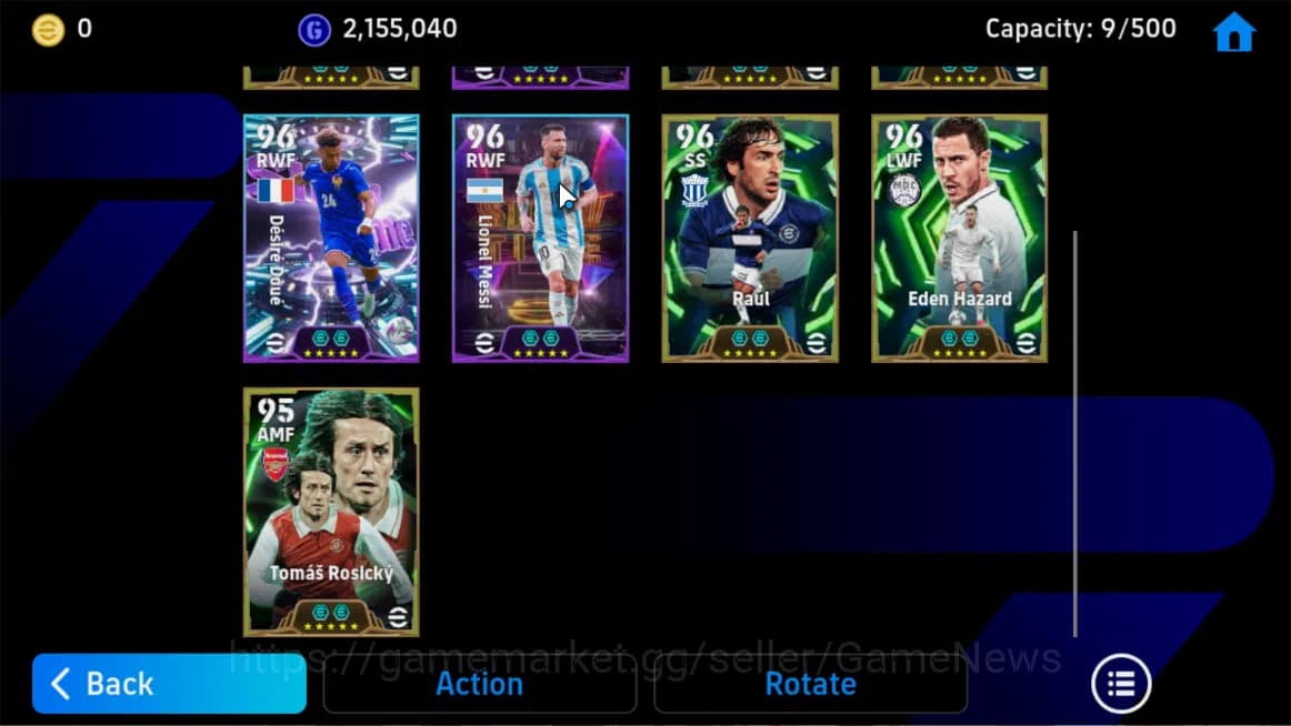 eFootball Accounts Mobile|F Cannavaro,Raul,BlitzCurler(Desire Doue),V image 5
