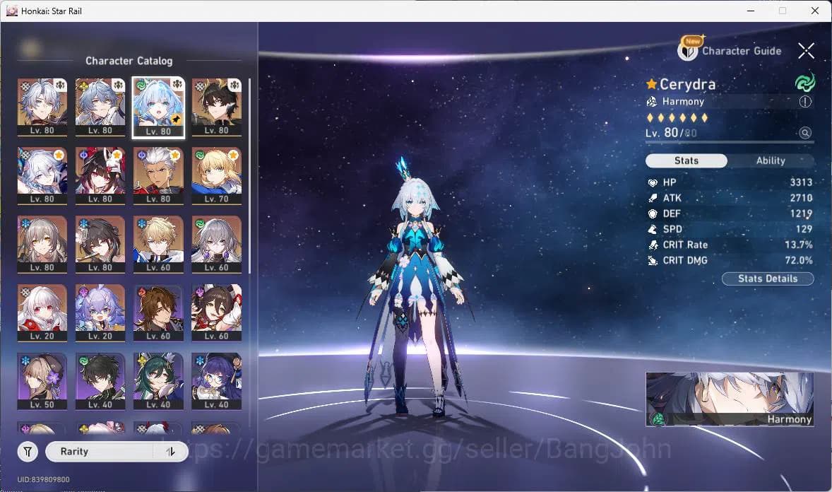 Honkai Star Rail Accounts ASIA | TL 66, phainon, sunday, cerydra, dan heng, image 4
