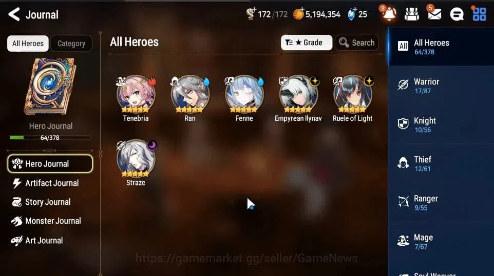 Epic Seven Accounts GLOBAL|UnVerif|3 ML(Empyrean Iylnav,Ruele of Light image 4