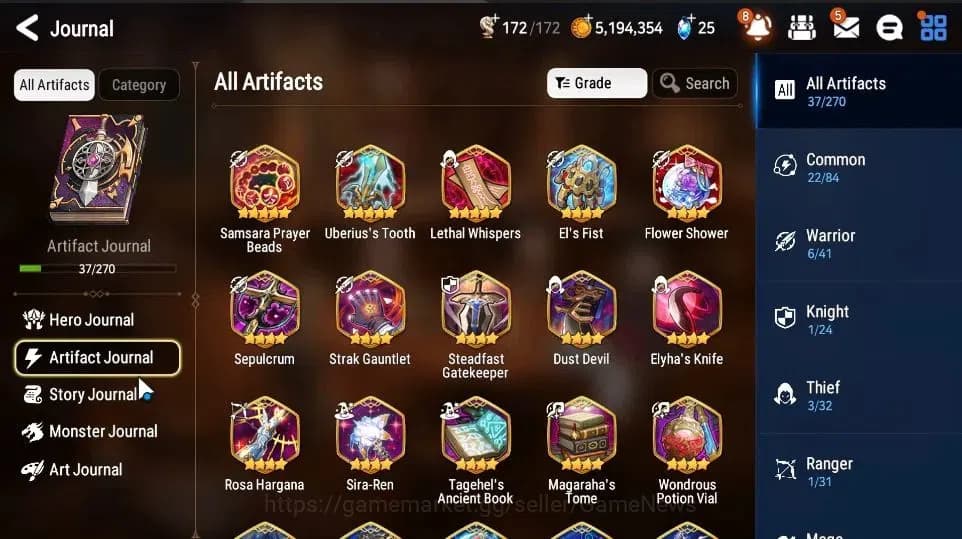 Epic Seven Accounts GLOBAL|UnVerif|3 ML(Empyrean Iylnav,Ruele of Light image 5