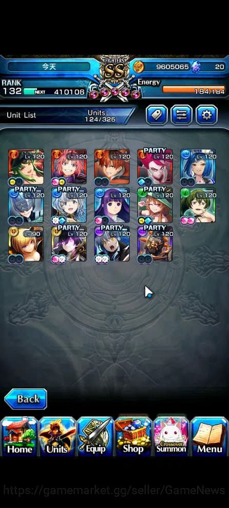 Grand Summoners Accounts Global|Rank 132|40 RGB|14 Ascend|Inumuta,Beta,Pinn image 2