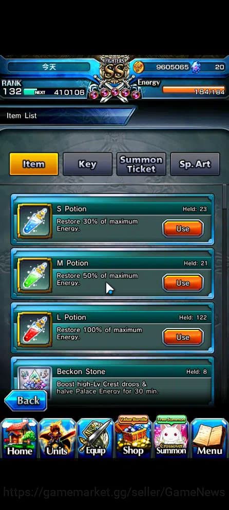 Grand Summoners Accounts Global|Rank 132|40 RGB|14 Ascend|Inumuta,Beta,Pinn image 6
