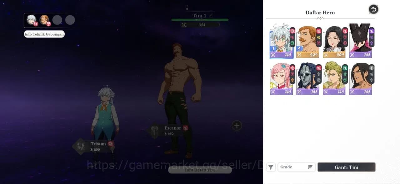 The Seven Deadly Sins: Origin Accounts NA West | Fresh Starter Lvl 2 |2 SSR| Escanor, Gui image 6