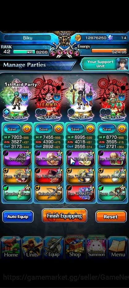 Grand Summoners Accounts Global|Rank 42|11 Ascend|ToumaTW,S Miyu,Liza,Kiris image 3