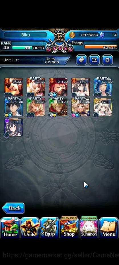 Grand Summoners Accounts Global|Rank 42|11 Ascend|ToumaTW,S Miyu,Liza,Kiris image 4
