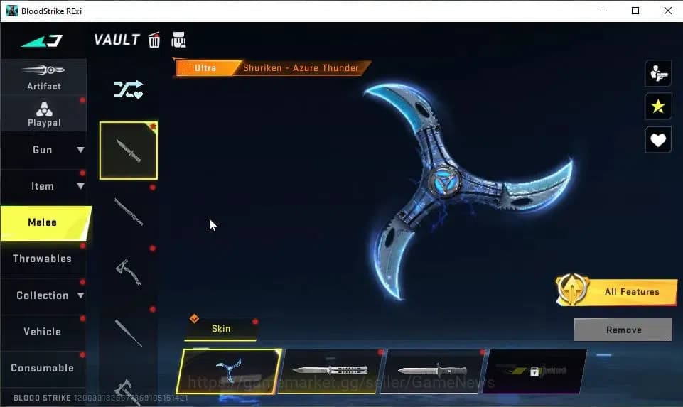 Blood Strike Accounts Unknown|Eternal Alien Walker+MELE Shuriken,Collab image 17