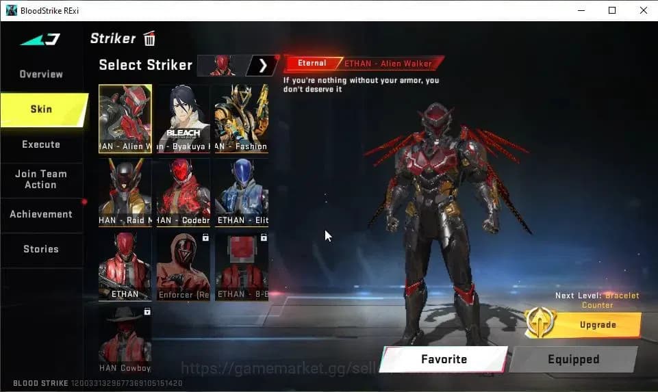 Blood Strike Accounts Unknown|Eternal Alien Walker+MELE Shuriken,Collab image 3