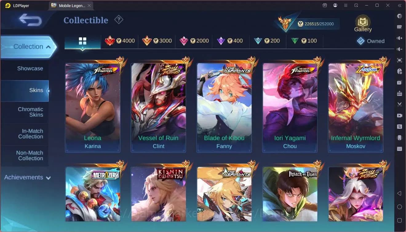 Mobile Legends: Bang Bang Accounts Global|Hero 132|Skin 480|Mega|Legend Alucard,Fanny image 19