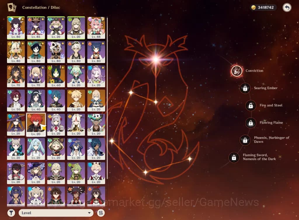 Genshin Impact Accounts ASIA|AR55|4Limited+1(*5Weapon)|VaresaC1+Sign,Colum image 13