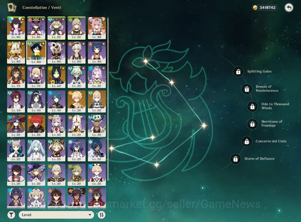 Genshin Impact Accounts ASIA|AR55|4Limited+1(*5Weapon)|VaresaC1+Sign,Colum image 15