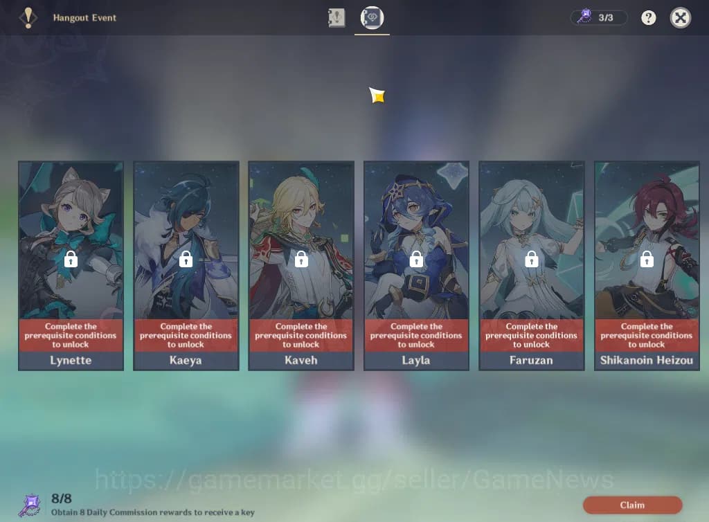Genshin Impact Accounts ASIA|AR55|4Limited+1(*5Weapon)|VaresaC1+Sign,Colum image 4