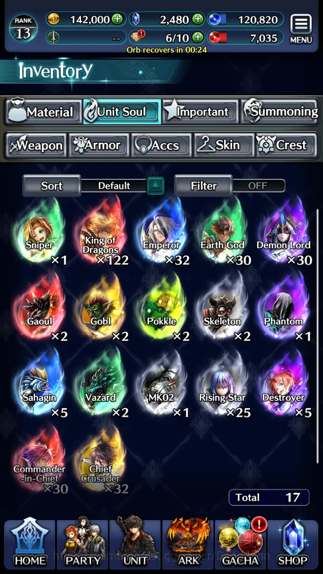 Last Cloudia Accounts GLOBAL|Rank 13|Collab Rimuru,Milim|Other Unit GHAd image 11