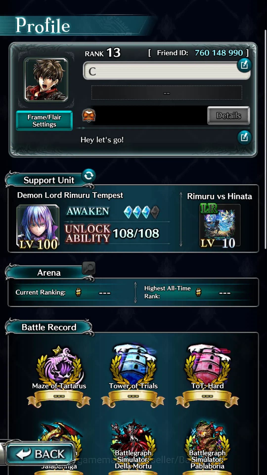 Last Cloudia Accounts GLOBAL|Rank 13|Collab Rimuru,Milim|Other Unit GHAd image 5