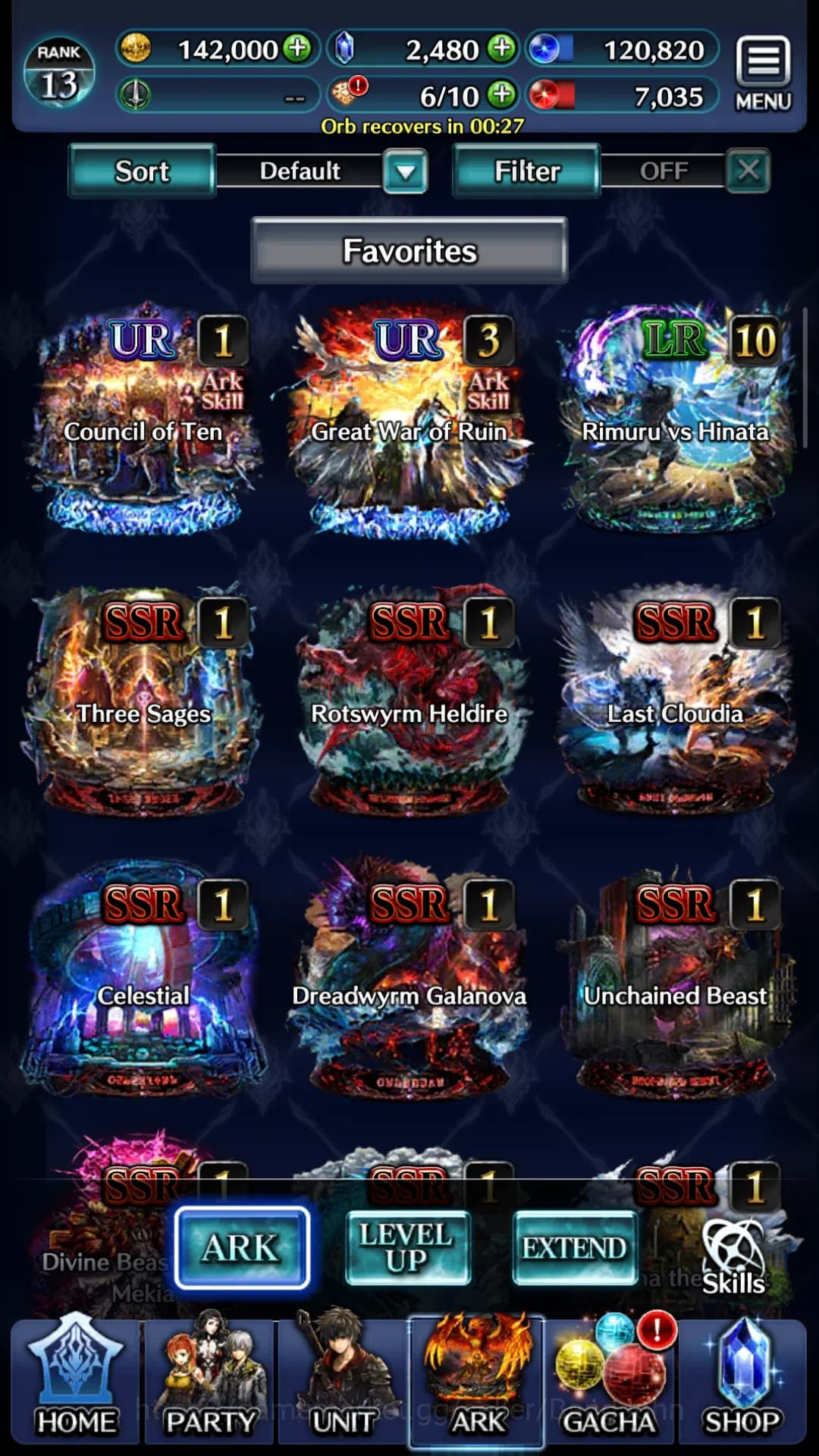 Last Cloudia Accounts GLOBAL|Rank 13|Collab Rimuru,Milim|Other Unit GHAd image 6