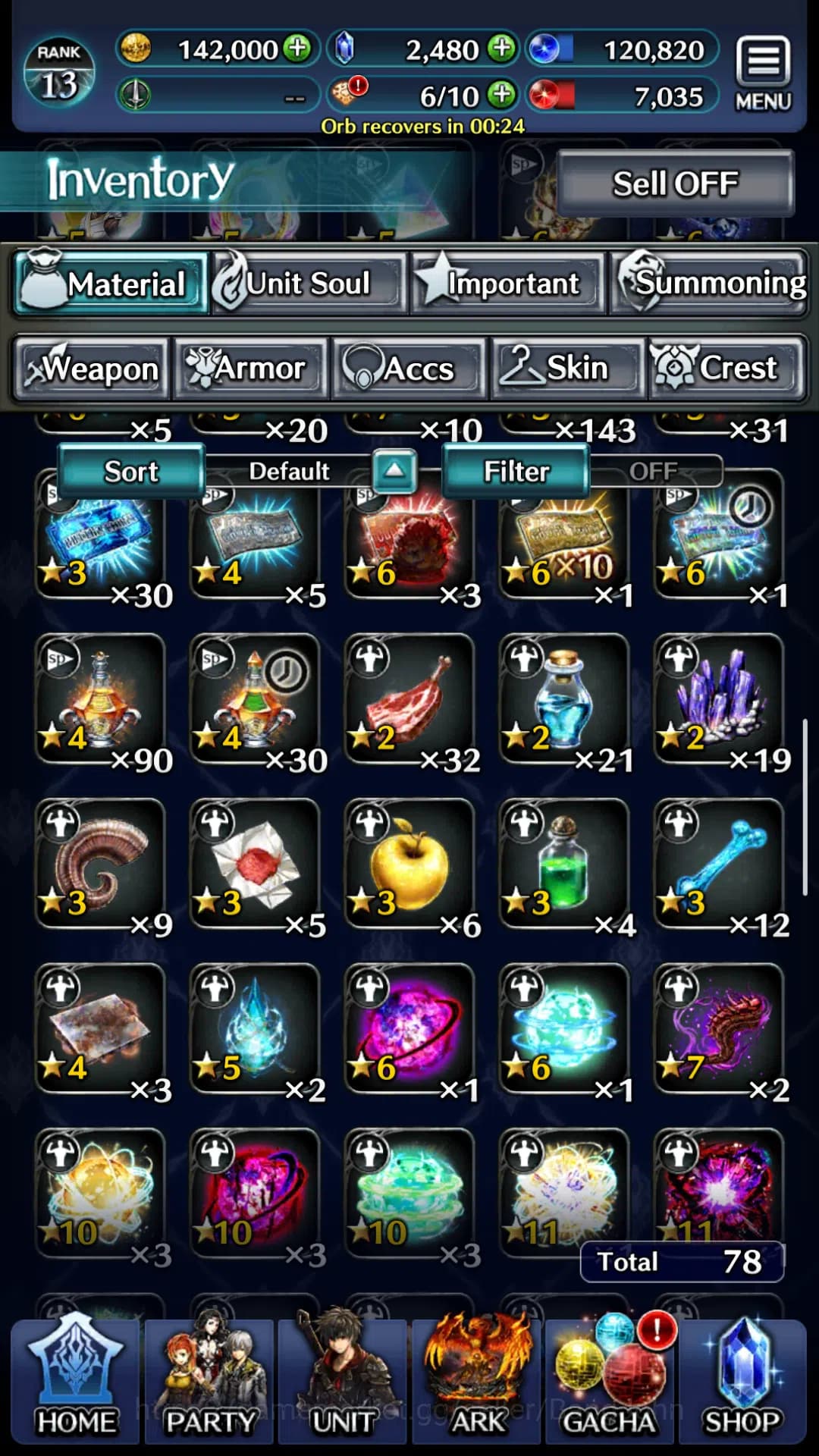 Last Cloudia Accounts GLOBAL|Rank 13|Collab Rimuru,Milim|Other Unit GHAd image 9