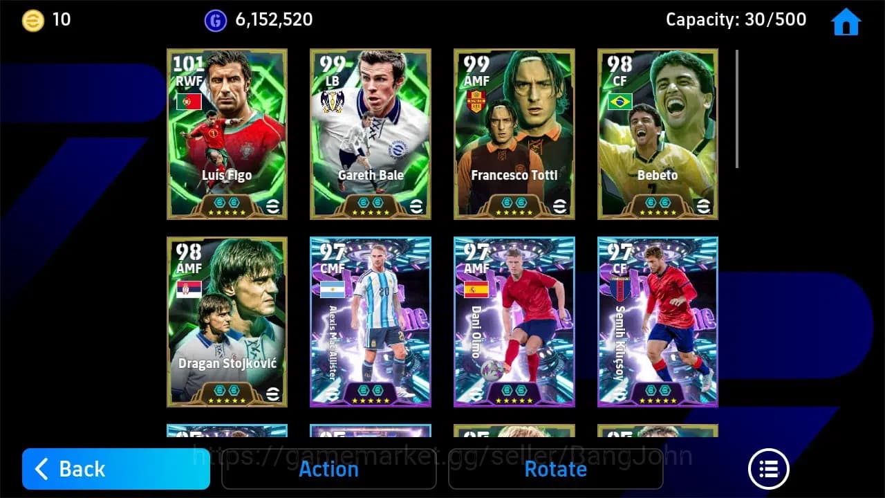 eFootball Accounts ANDROID|PW 3209|Gareth Bale Epic,Luis Figo Epic,Em image 4