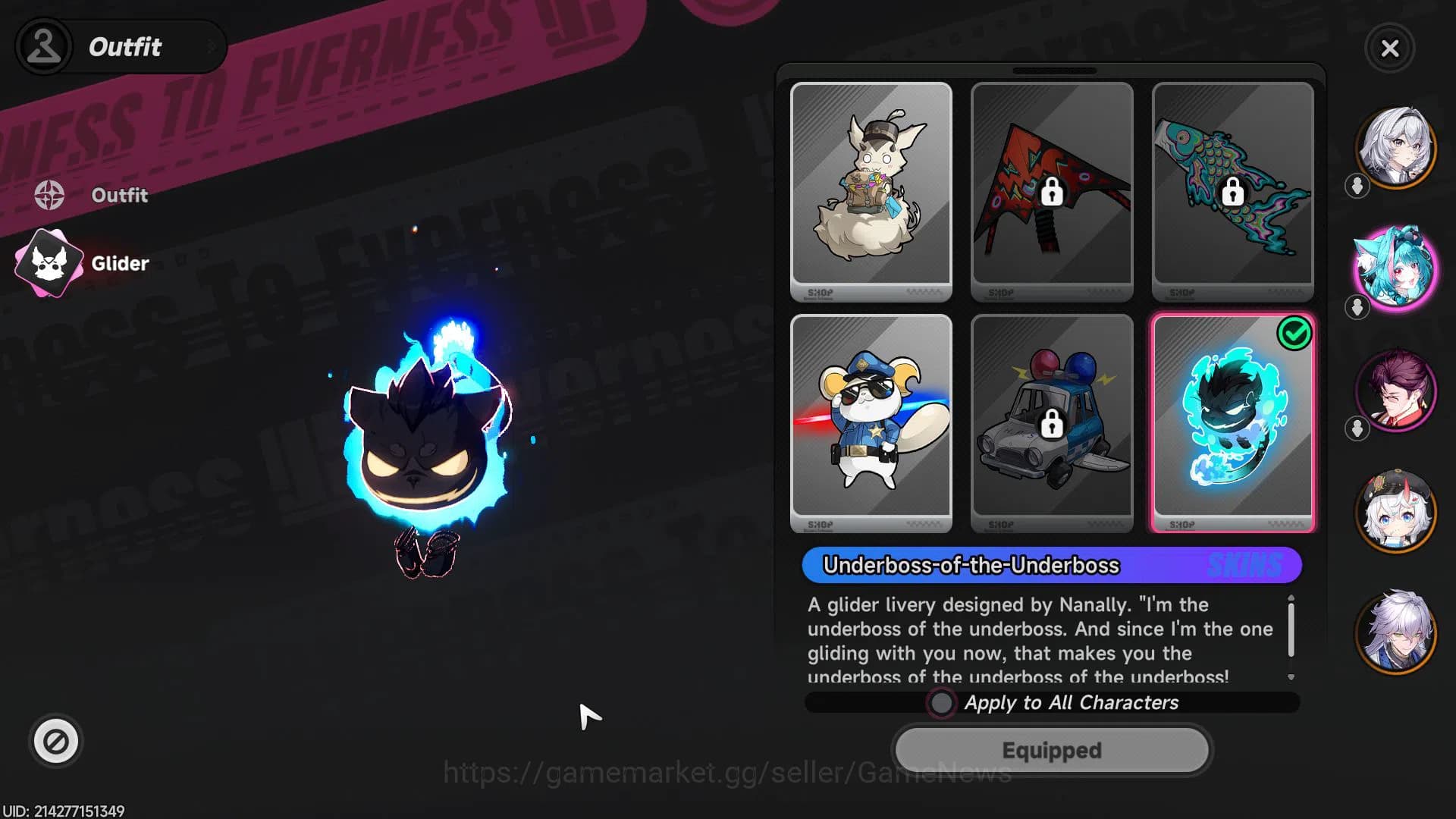 Neverness to Everness Accounts GLOBAL EU |HL 3| 1 SSR Limited Nanally | 4 SR [Min image 13