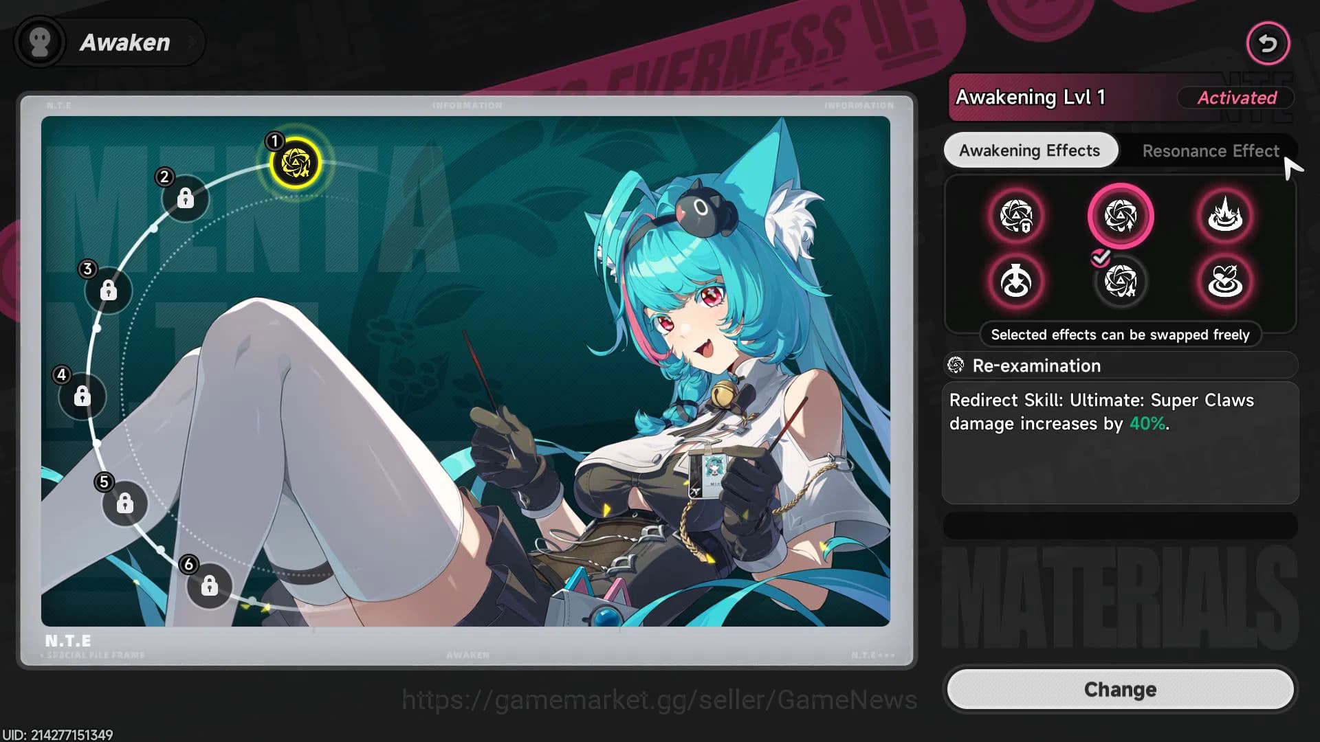 Neverness to Everness Accounts GLOBAL EU |HL 3| 1 SSR Limited Nanally | 4 SR [Min image 7