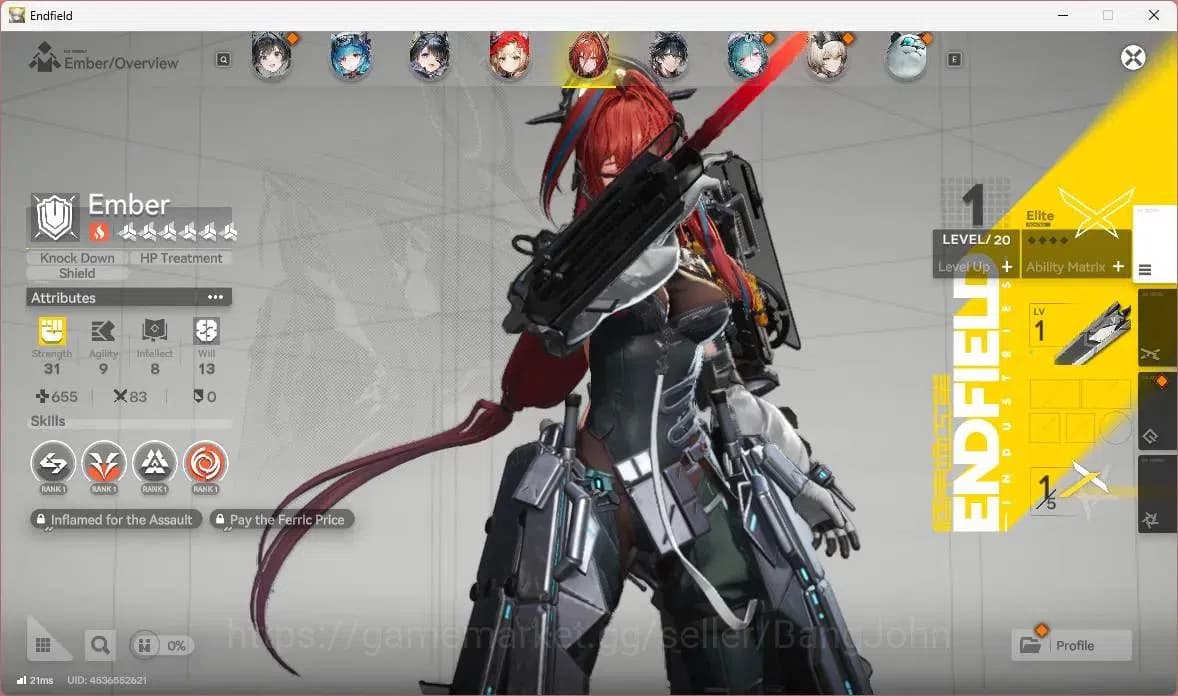 Arknights: Endfield Accounts Asia | Lv54|3 Limit+3Sign|Limit(Z.Fangyi,Rossi,Tan image 10