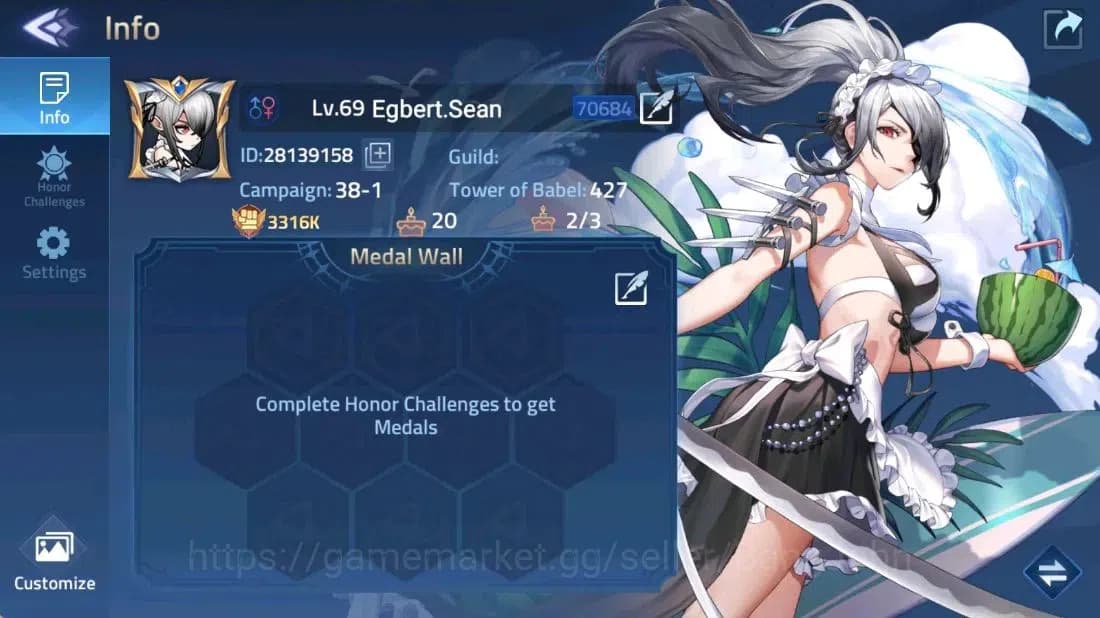 Mobile Legends: Adventure Accounts 70684 | L69 | 2.31M POWER (Beatrice) | CAMP 38-2 | image 1