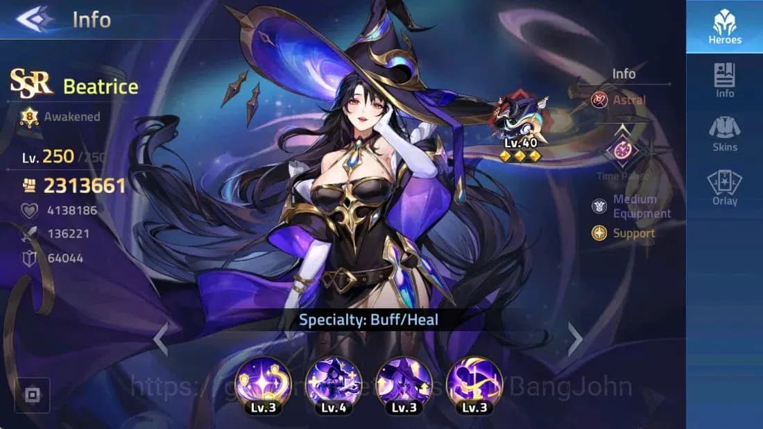 Mobile Legends: Adventure Accounts 70684 | L69 | 2.31M POWER (Beatrice) | CAMP 38-2 | image 3