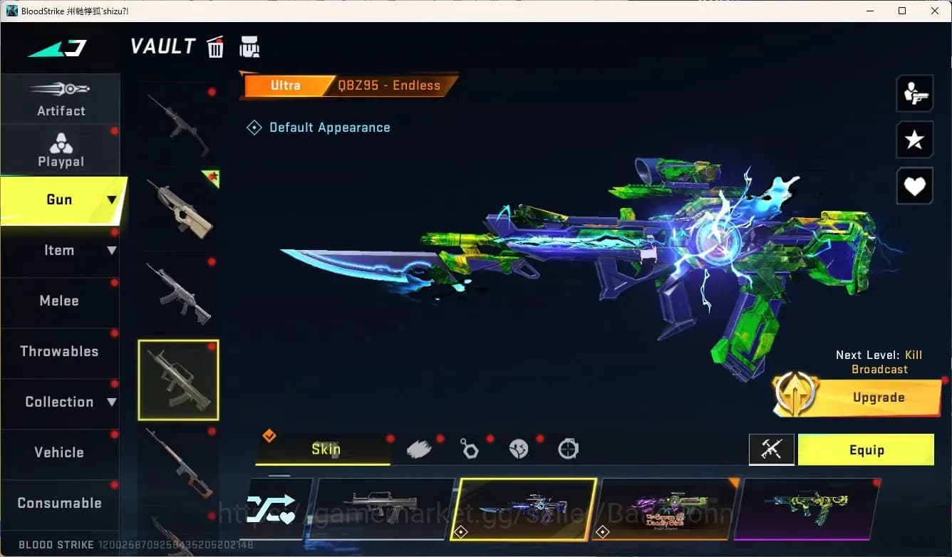 Blood Strike Accounts ASIA | Limited Butterfly Knife | 3 7DS Guns: AK47, image 9