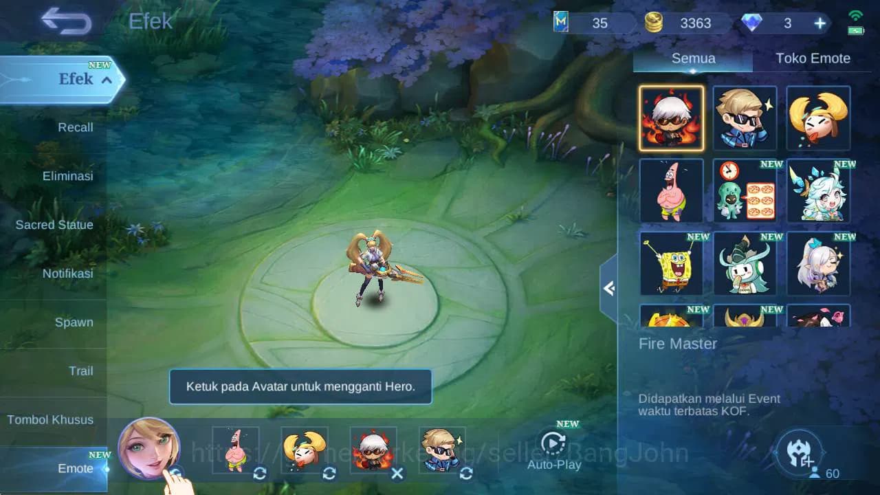 Mobile Legends: Bang Bang Accounts GLOBAL|Hero 60|Skin 76|pace fanny, sponge cylops, image 3