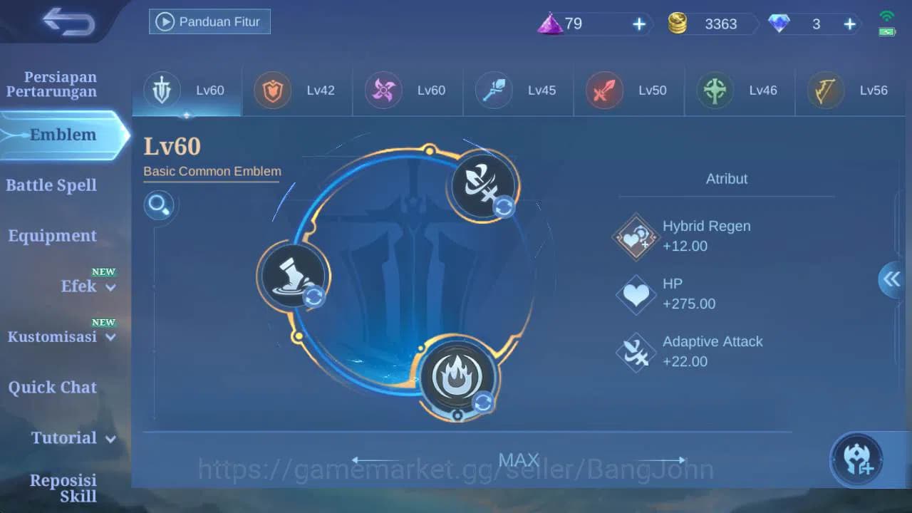 Mobile Legends: Bang Bang Accounts GLOBAL|Hero 60|Skin 76|pace fanny, sponge cylops, image 5