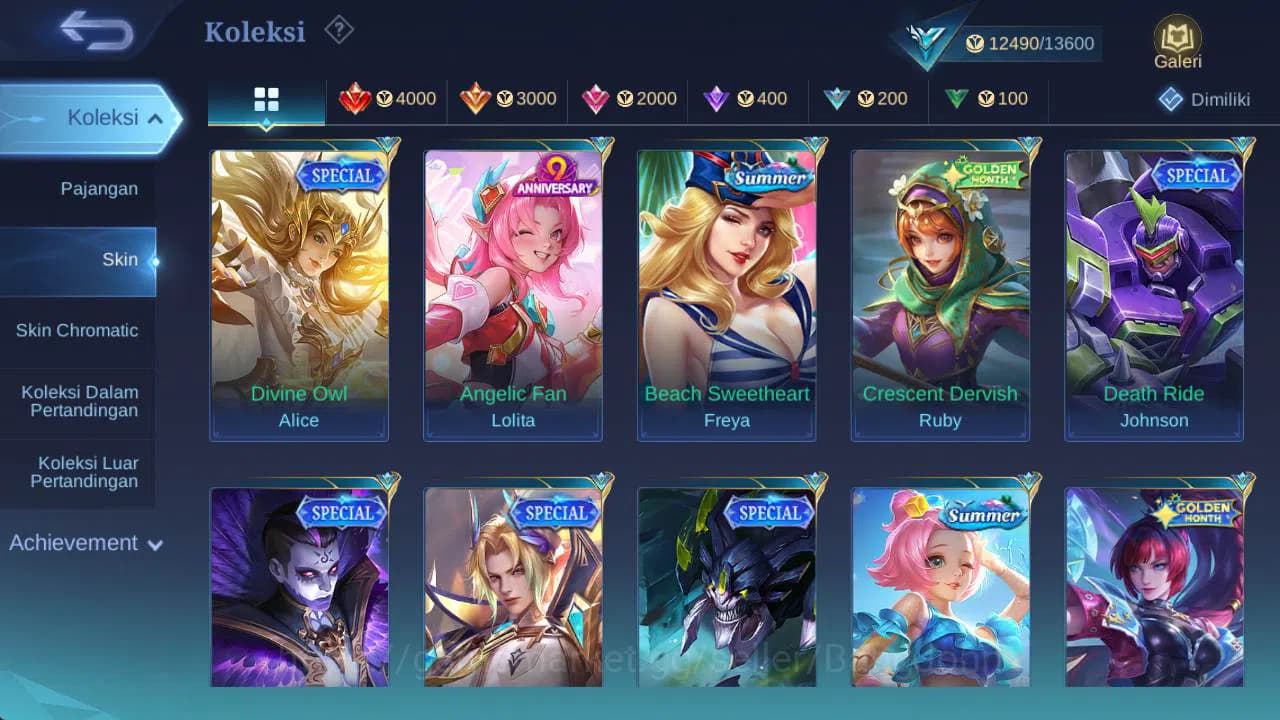 Mobile Legends: Bang Bang Accounts GLOBAL|Hero 60|Skin 76|pace fanny, sponge cylops, image 7