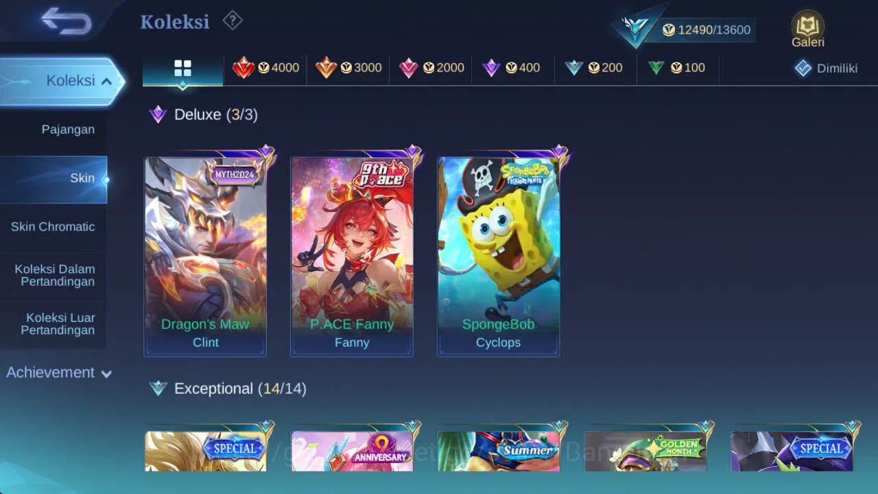 Mobile Legends: Bang Bang Accounts GLOBAL|Hero 60|Skin 76|pace fanny, sponge cylops, image 8