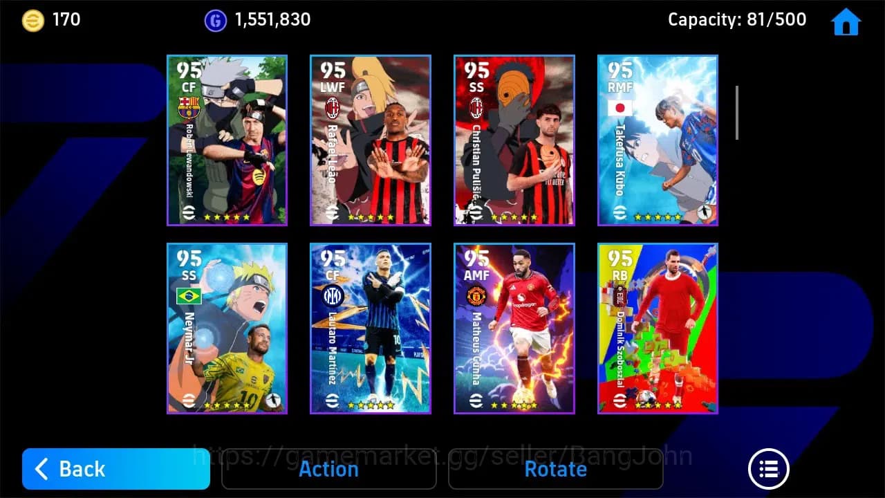 eFootball Accounts Android|PW 3162 Maxed 107 CF Gerd Muller, 104 AMF image 1