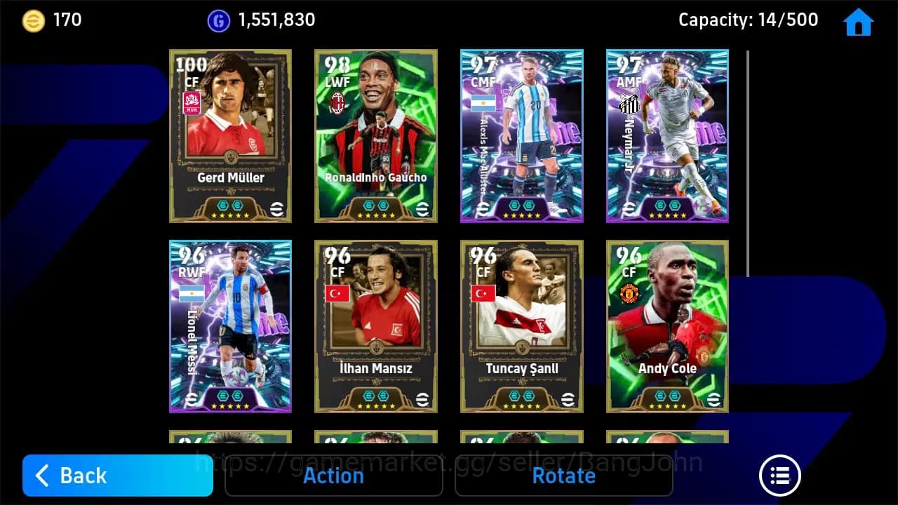 eFootball Accounts Android|PW 3162 Maxed 107 CF Gerd Muller, 104 AMF image 4