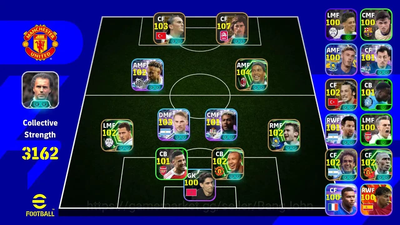 eFootball Accounts Android|PW 3162 Maxed 107 CF Gerd Muller, 104 AMF image 7