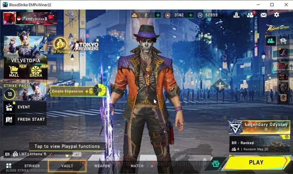 Blood Strike Accounts ASIA|9 ULTRA[VOLT,ZERO,Kar98k,AUG,M700,URB,Vector, image 1