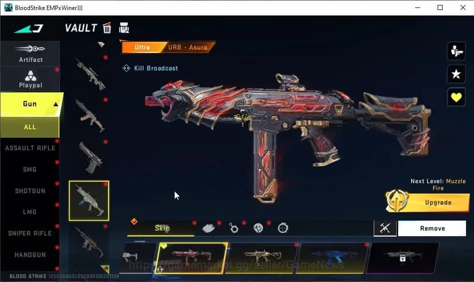 Blood Strike Accounts ASIA|9 ULTRA[VOLT,ZERO,Kar98k,AUG,M700,URB,Vector, image 13