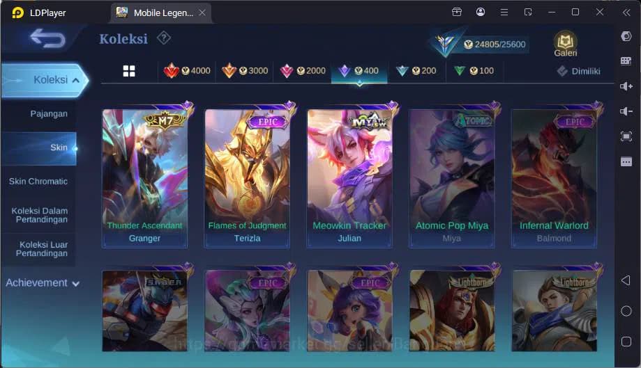 Mobile Legends: Bang Bang Accounts Hero 61|Skin 87|KOF Karina,Prime Granger,Saint Bad image 6