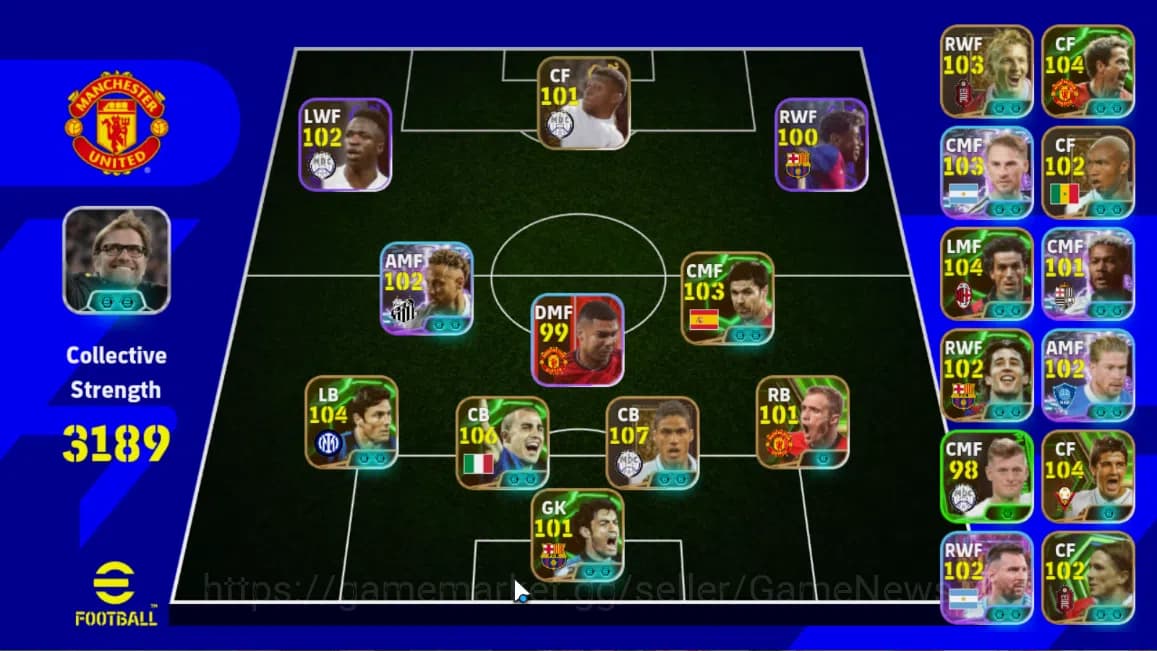 eFootball Accounts Mobile|Kevin DeBruyne(PhenomPass),Neymar Jr(BlitzC image 1