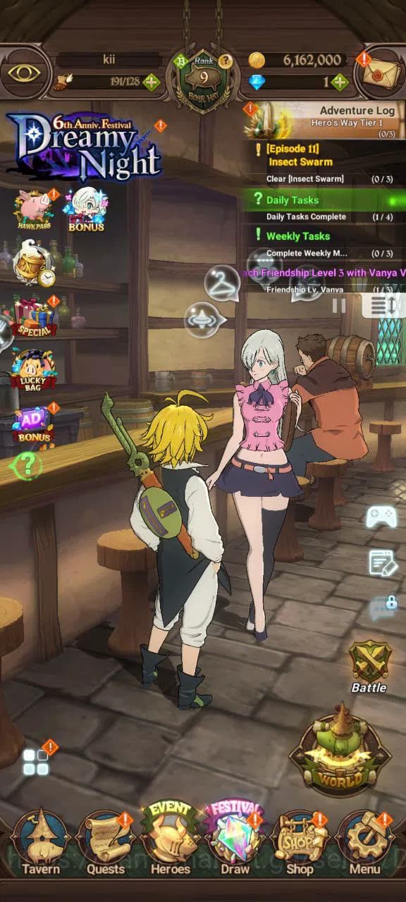 The Seven Deadly Sins: Grand Cross Accounts ASIA | 1.2M CC | 3 UR | ODK 2/6, WK Gowther, DKM | image 1