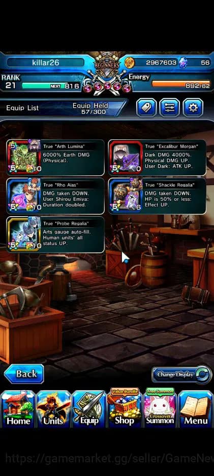 Grand Summoners Accounts Global|Rank 21|14 Ascend|InumutaTW,EmiyaTW,Summer image 5