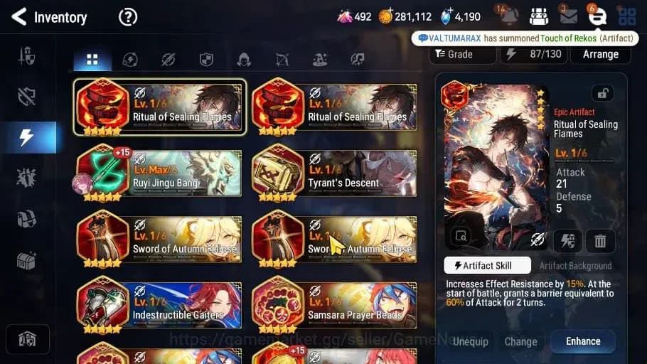 Epic Seven Accounts GLOBAL Verif|22 ML(Notos,Salome,LOTS,B Arunka,NM L image 16