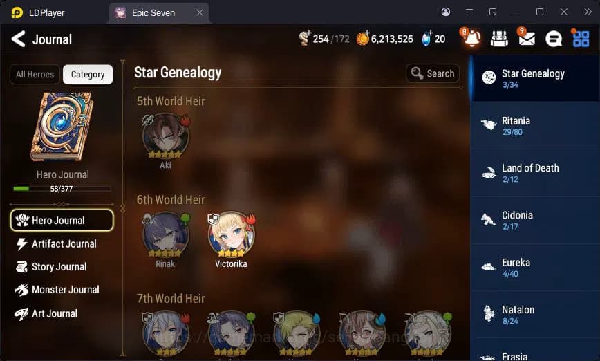 Epic Seven Accounts Global Unverif | 1ML | Tieria | Judge Kise | Victo image 15