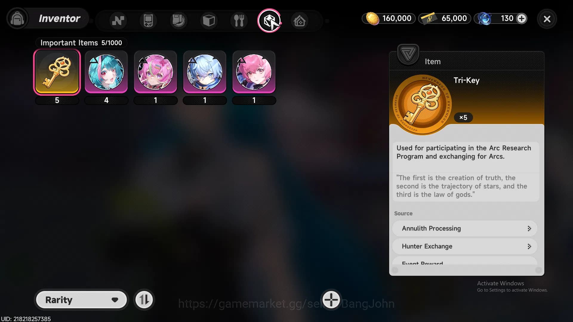 Neverness to Everness Accounts EU | Starter Lv3 | 1 S Char Nanally + 5 A Char | M image 5